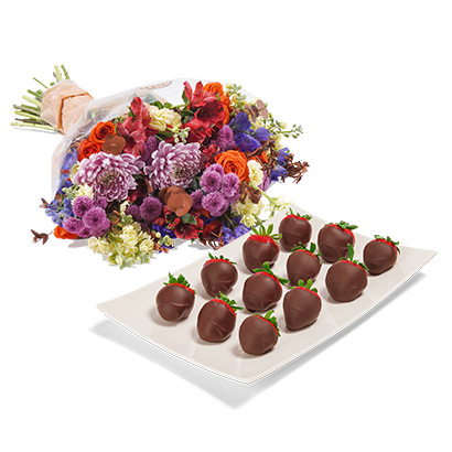 Flowers with<br>Dipped Berries