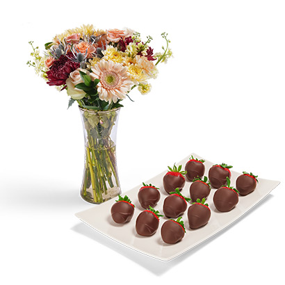 Flowers with<br>Dipped Berries