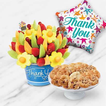 Thank You Basket & Balloon Bundle | Edible Arrangements