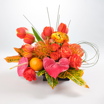 Orange Flower Arrangement | Flower Delivery & Arrangements