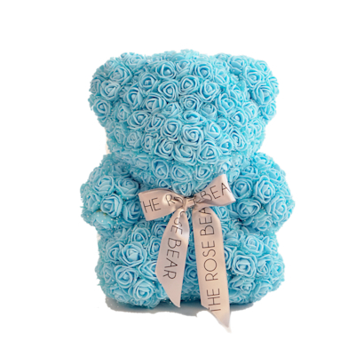 tiffany blue rose teddy bear