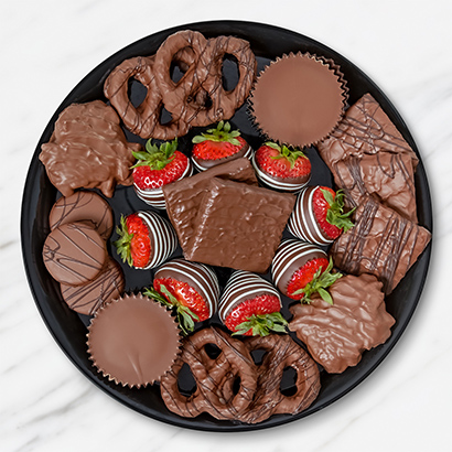 Double Chocolate and Fruit Dessert Platter