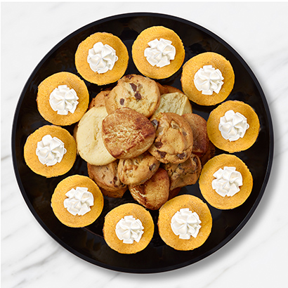 Pumpkin Cheesecake & Cookies Platter