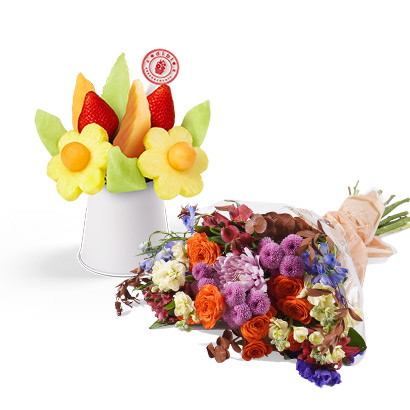 Sweet Appreciation Flowers<br>& Fruit Bouquet Gift