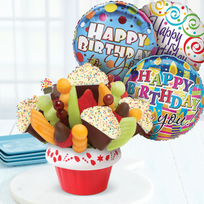 Edible Arrangements® fruit baskets - Make a Wish Birthday Bundle made with  M&M'S® MINIS