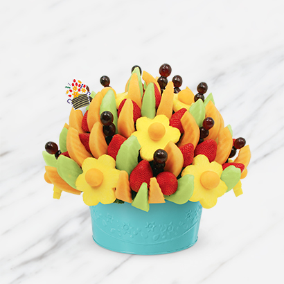 Edible Arrangements® fruit baskets - More Parties, Please Platter made with  M&M'S® MINIS