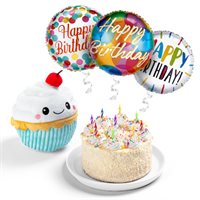 Charli the Cupcakes Birthday Cake  Balloon Gift Set