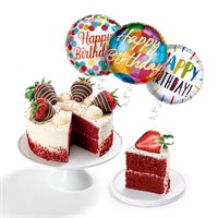 Grand Red Velvet Cake  Balloon Gift Set