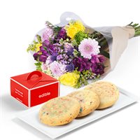 Cookies Plus Petals Gift Set