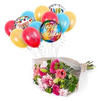 Seasonal Flowers Balloon Bouquet