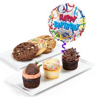 Cupcakes Cookies  Balloon Gift Set