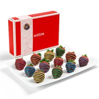 Rainbow Chocolate Covered Strawberries Box