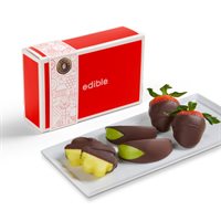 Chocolate Dipped Strawberries, Apples, Pineapple Fruit Box