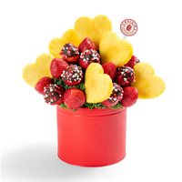 Blooming Hearts Valentines Fruit Arrangement