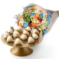 Wedding Flowers  ChocolateCovered Strawberries Bundle