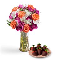 Riveting Roses  ChocolateDipped Strawberries