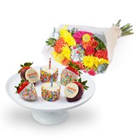 Birthday Berries and Bouquet Gift Set