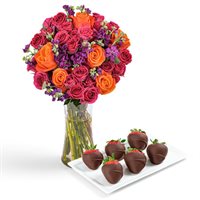 Riveting Roses  ChocolateDipped Strawberries