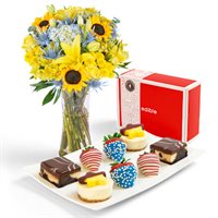 Stars  Stripes Dessert Box  Flower Gift Set