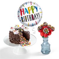 Full of Fun Cake Mini Berry  Birthday Balloon