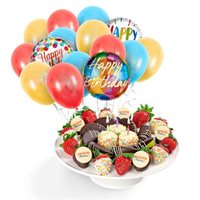 Happy Birthday Platter Balloon Bouquet