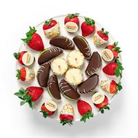 Happy Birthday Chocolate Dipped Fruit Platter