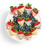 Back to School Dipped Strawberries Platter