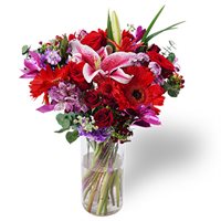 Deeply Loved Valentines Day Flowers with Vase