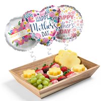 Mom Deserves It Dessert Board  Balloon Trio