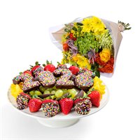 Gift Your Grad Platter  Flowers