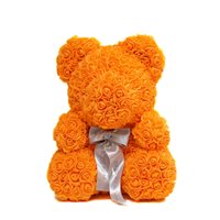 Orange Rose Bear