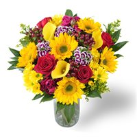 FarmFresh Sunflowers with Vase