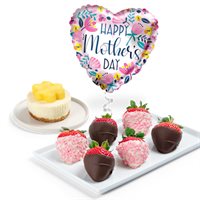Mothers Day Berry Cheesecake  Balloon Gift Set