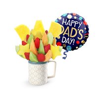 Fathers Day Fruit Bouquet  Balloon Bundle