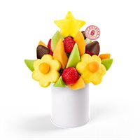 Delicious Daisy Chocolate Covered Strawberries & Fruit Bouquet