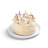 Vanilla Confetti Candle Cake